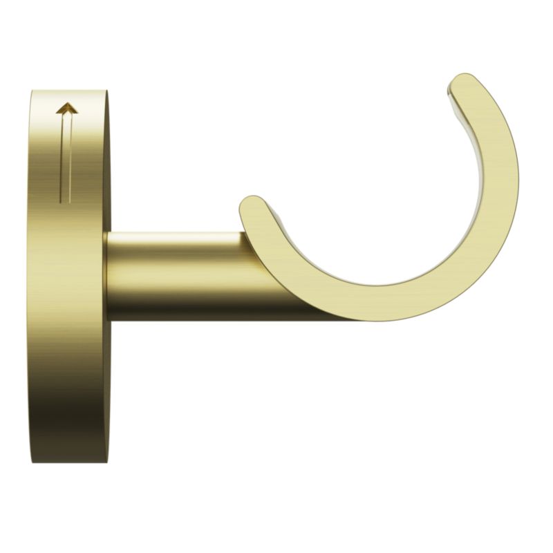 GoodHome Elasa enkelt vægbeslag 19 - 28 mm i guld