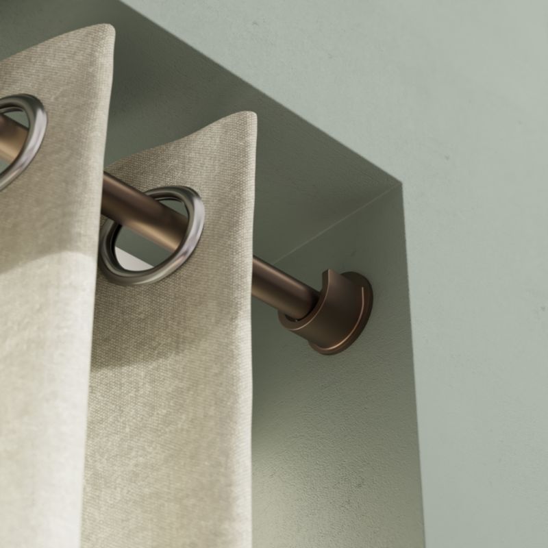 Indbygnings-vægbeslag GoodHome Kozani 19/28 mm brun