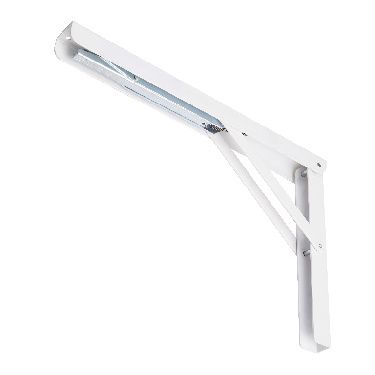 Foldbar konsol til hylder Form Squiz 150 mm hvid