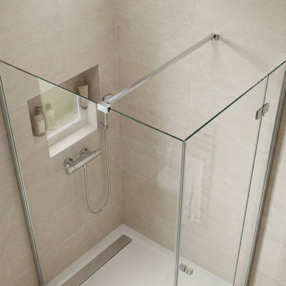 Stabilisator til Brusekabine 70 cm Krom Aluminium