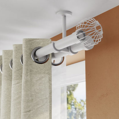 Dobbeltsidet loftbeslag Goodhome Anafi 19/28 mm hvid