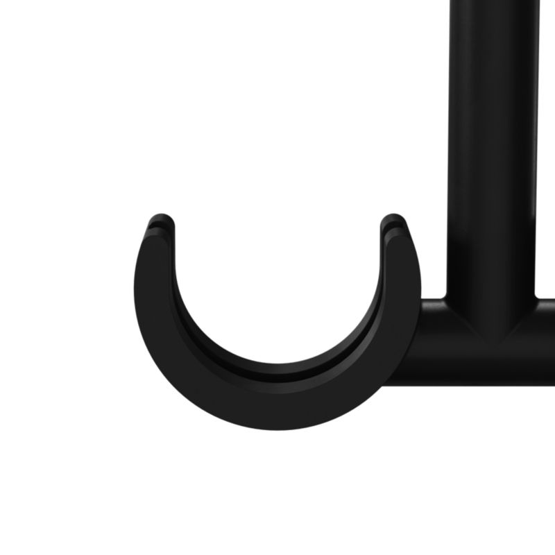 Dobbeltsidet loftbeslag GoodHome Araxos 19/28 mm mat-sort