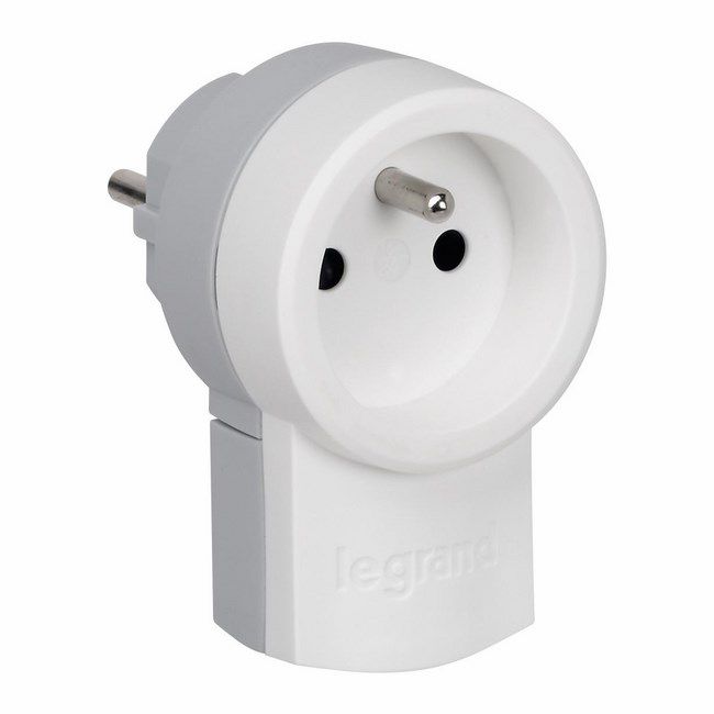 Legrand 16 A enkeltstikprop med jordforbindelse