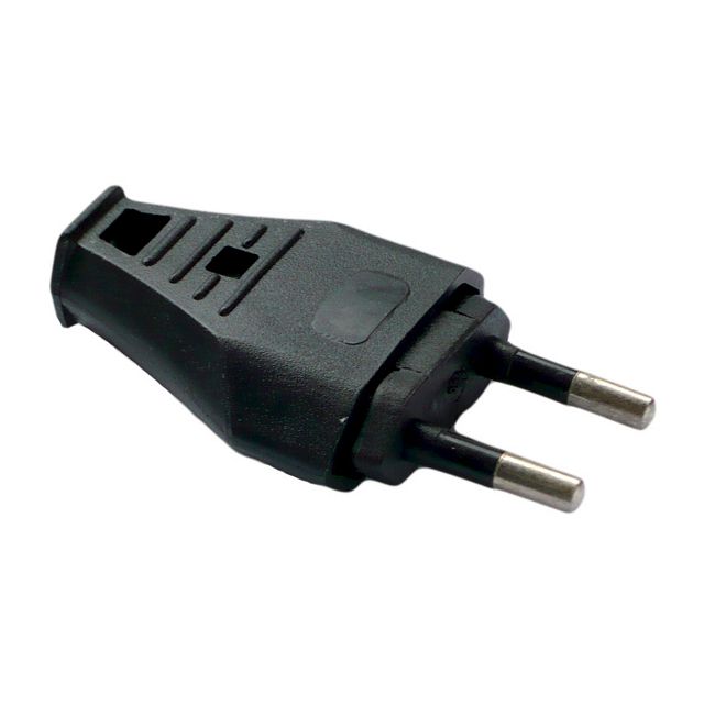 Flad stik Elgotech 2P sort
