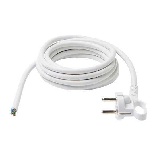 Stik med ledning Diall 3 x 1,5 mm² 3 m hvid