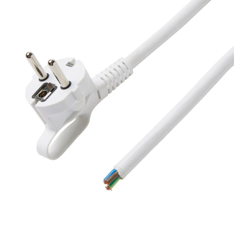 Stik med ledning Diall 3 x 1,5 mm² 3 m hvid