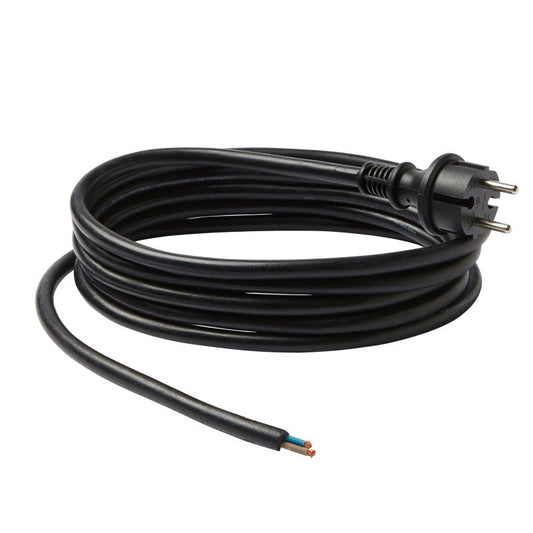 Diall stik med kabel i gummi 2 x 1,5 mm 3 m