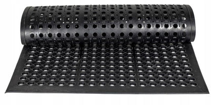 Gummimåtte med rampe 120x180 cm Sort