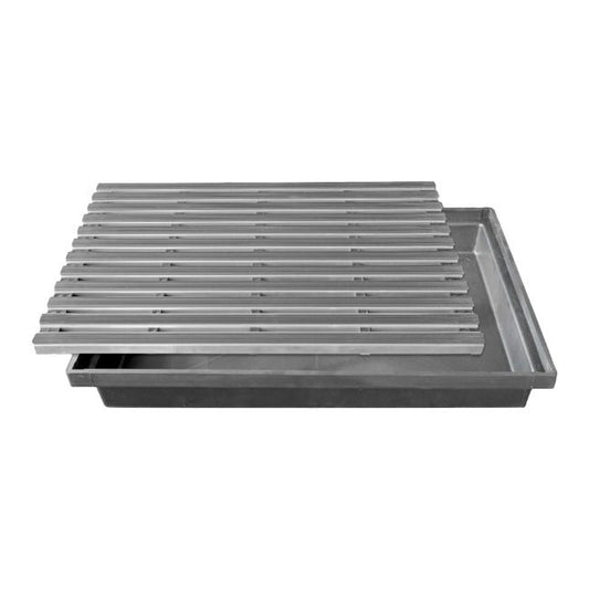 Aluminiums- og gummimåtte 400 x 600 mm