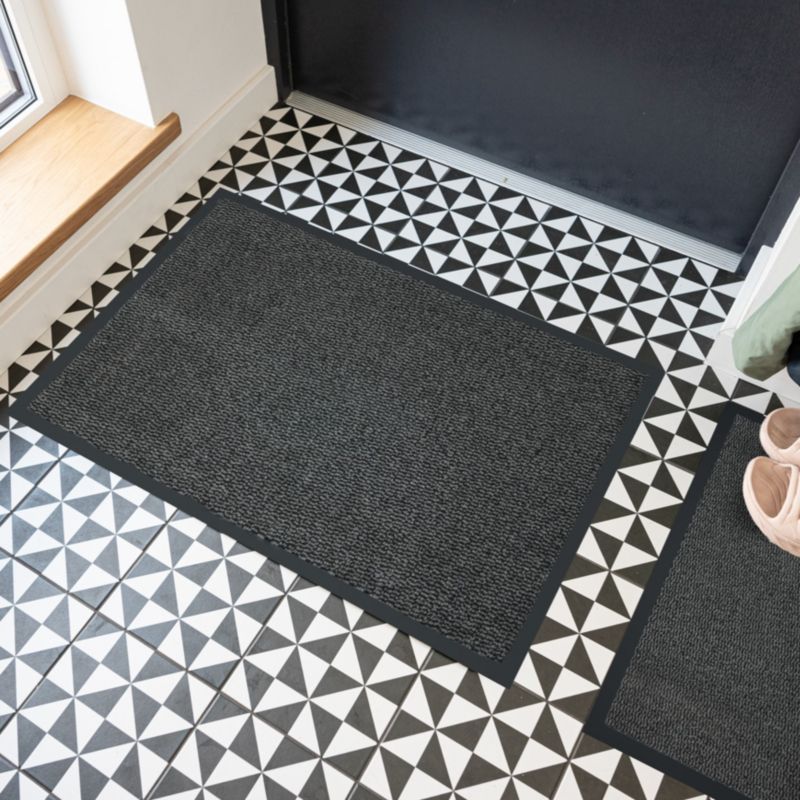 Dørmåttesæt 60x90 cm Grå 2 stk.