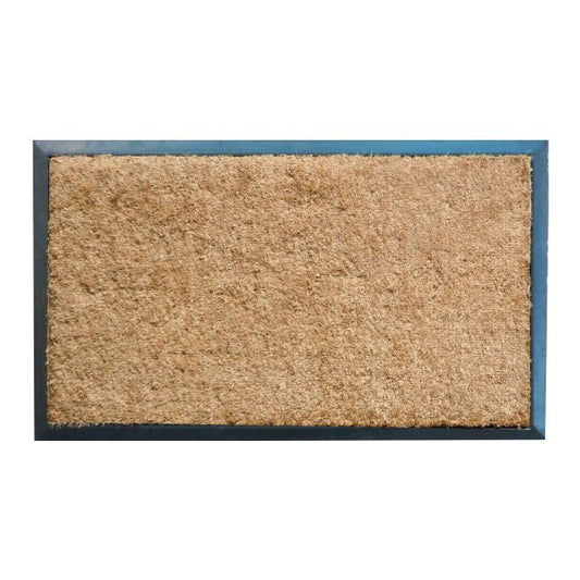 Farvet dørmåtte 45 x 65 cm kokosfiber/gummi/PCV