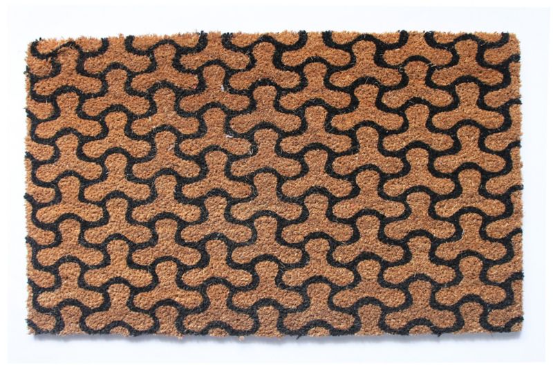 Entrémåtte Colours Geom 45 x 75 cm i naturlig farve