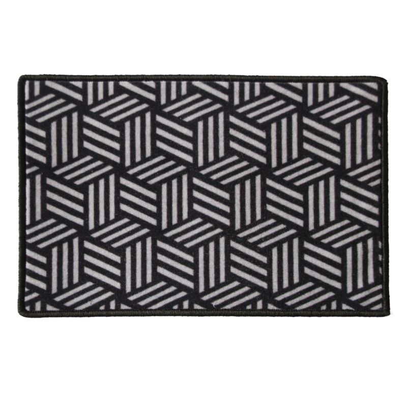 GoodHome 3D dørmåtte 40 x 60 cm mat-sort