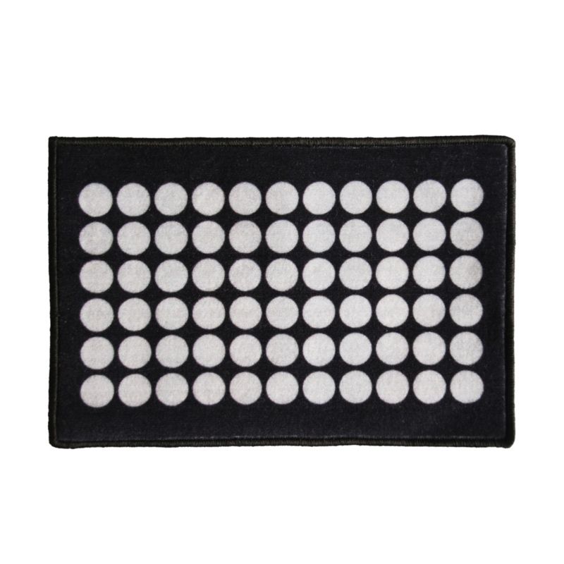 GoodHome Kropka indendørs måtter 40 x 60 cm sort