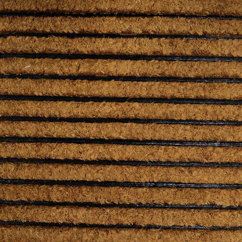 Gummimåtte med kokosfibre 45 x 75 cm med striber