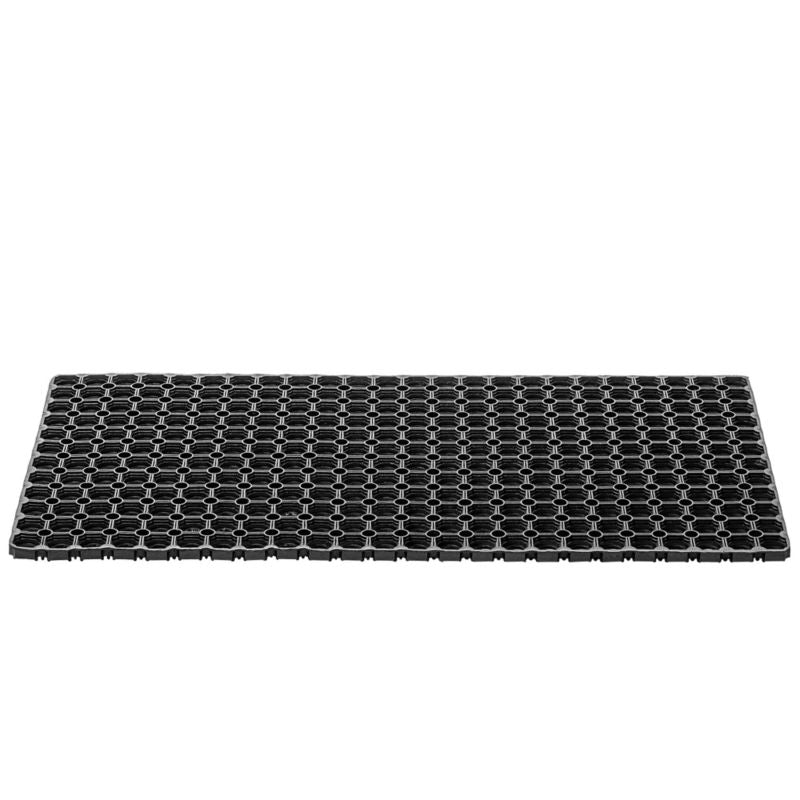 Gummimåtte 50x100 cm Sort Udendørs