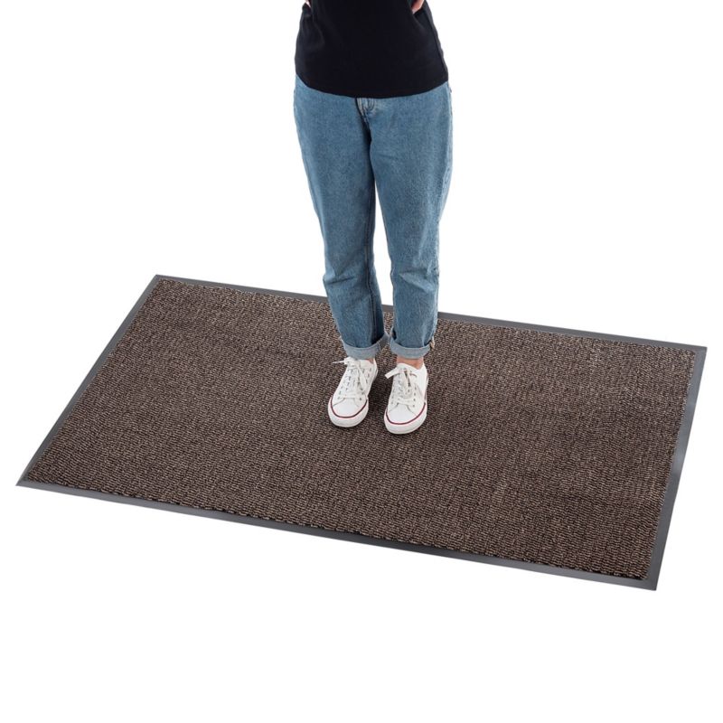 Udendørs Dørmåtte Antiskrid 90x150 cm Brun | 5906638302927