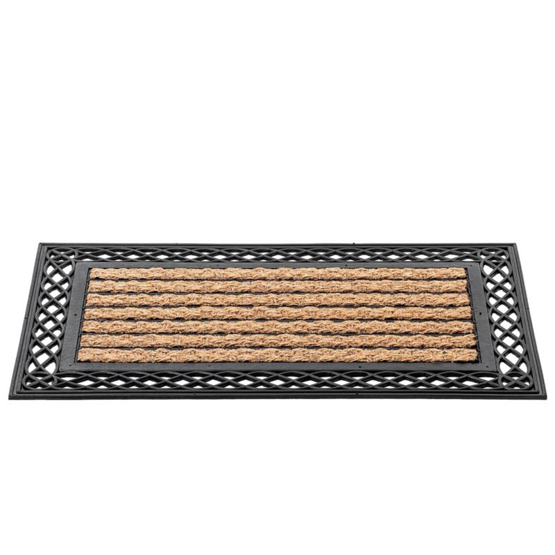 Dørmåtte Antiskrid 75x45 cm Brun Kokos