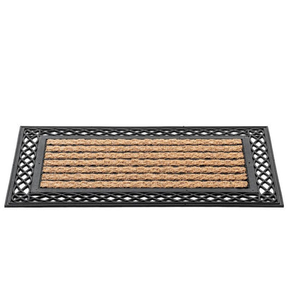 Dørmåtte Antiskrid 75x45 cm Brun Kokos