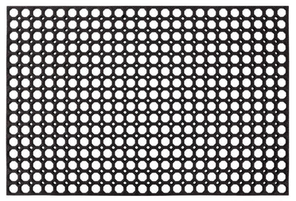 Udendørs Dørmåtte Honey Comb 80x120 cm Sort