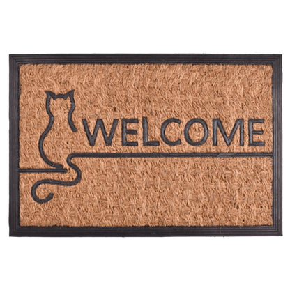 Dørmåtte Panama 40x60 cm Sort/Beige Kokos/Gummi