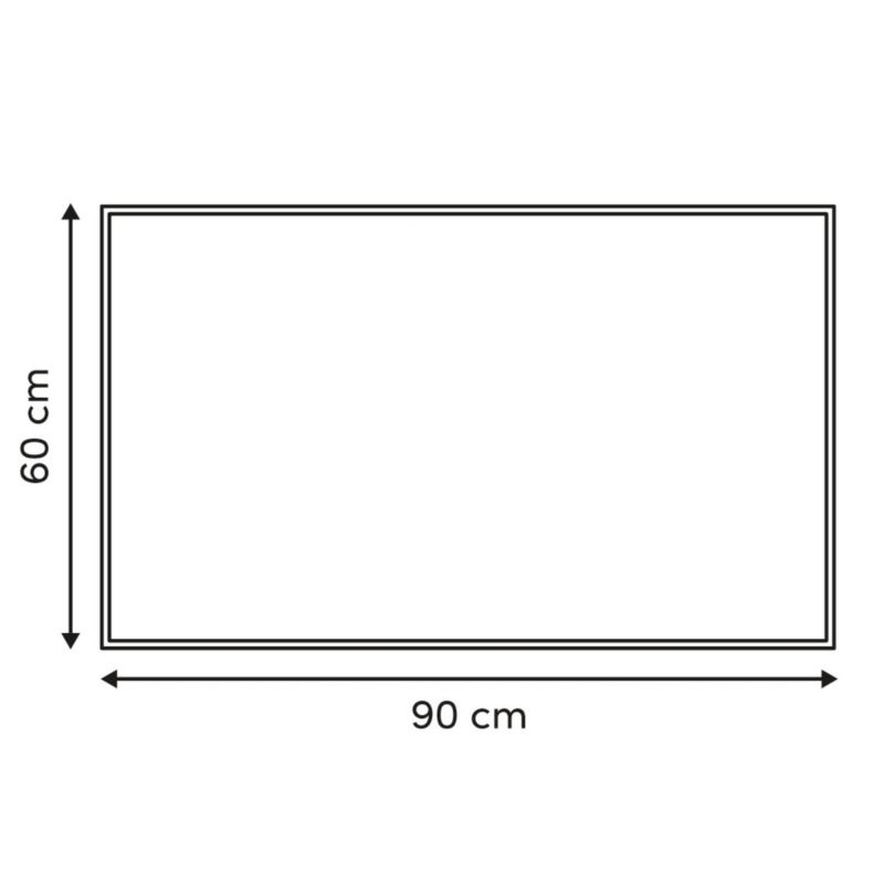 Indendørs Dørmåtte 60x90 cm Mørkegrå Antiskrid