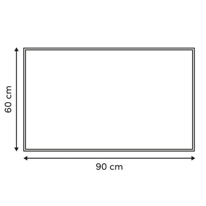 Indendørs Dørmåtte 60x90 cm Mørkegrå Antiskrid