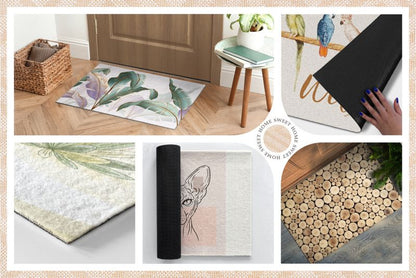 Indendørs Dørmåtte 90x60 cm Grøn Antiskrid