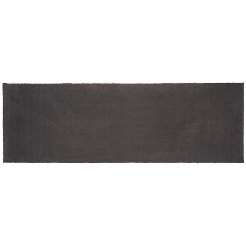 Dørmåtte Kokosfiber 25x75 cm Sort med Velkommen Tekst