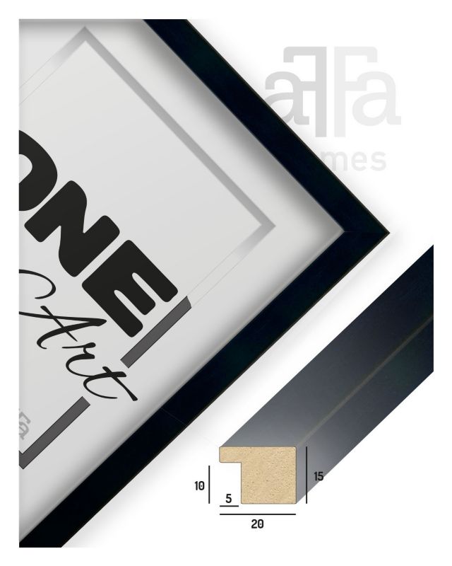 Unik Hekla ramme 40x60 MDF plakat sort 1 stk.