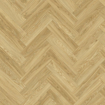 PVC-gulvbelægning Maxima Eko Estate 041 4 m Lys beige egetræsfiskebensmønster
