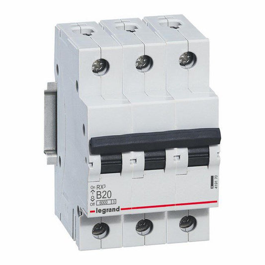 Legrand 3P-B20A overstrømsafbryder