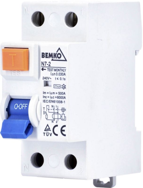 Bemko AC 2P 40 A 30 mA fejlstrømsafbryder