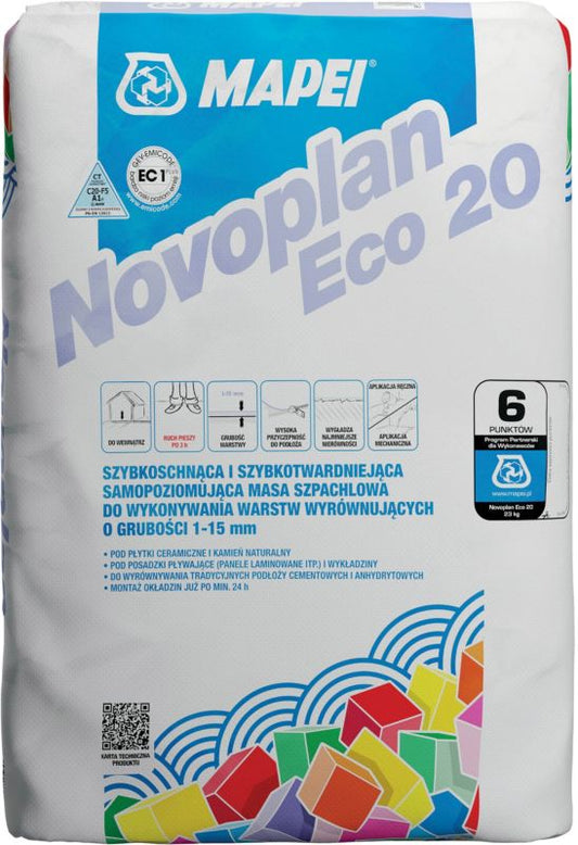 Mapei Novoplan Eco 20 selvnivellerende gulvspartelmasse 23 kg