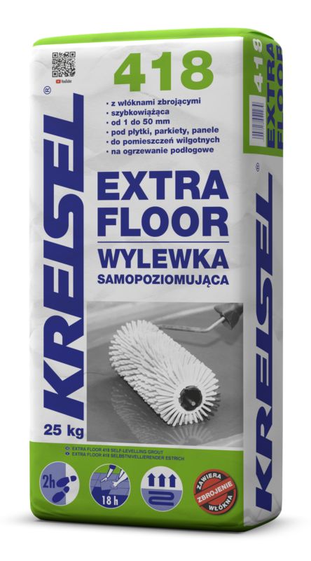 Selvnivellerende Spartelmasse 1-50 mm Grå 25 kg
