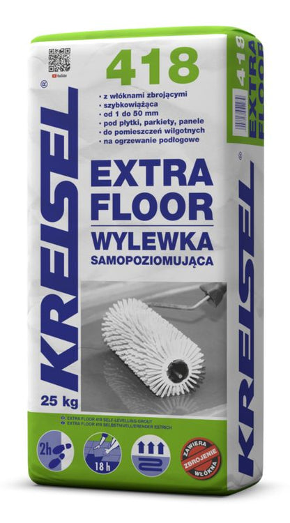 Selvnivellerende Spartelmasse 1-50 mm Grå 25 kg