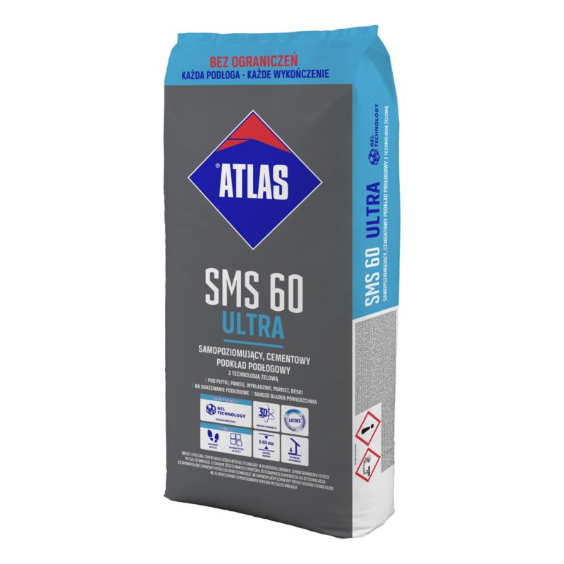 Selvnivellerende Spartelmasse SMS 60 Ultra 25 kg