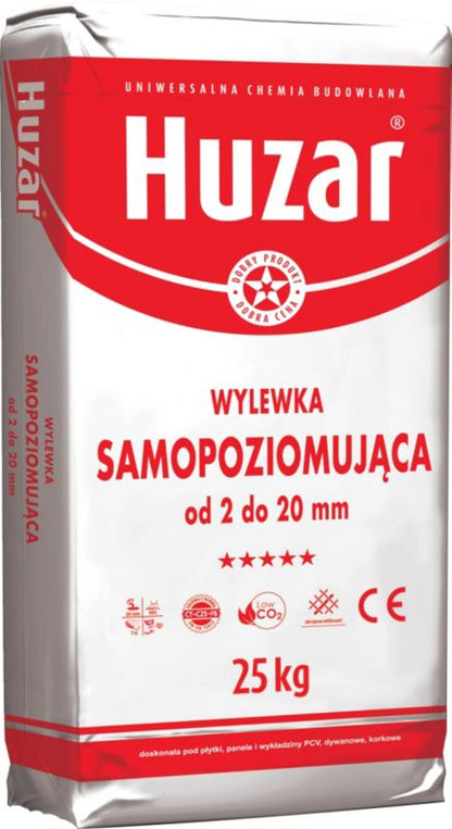 Selvnivellerende Spartelmasse 2-20 mm Grå 25 kg