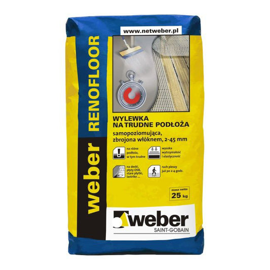 Selvnivellerende afretning Weber Renofloor 25 kg