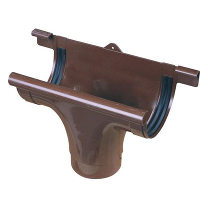 Marley tagrendeudløb med diameter 7,5 / 5,3 cm i brun