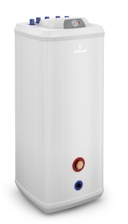 Galmet SGWS 100L varmeveksler med spiralrør, metalbeklædt VULCAN, stående, 1 stk.