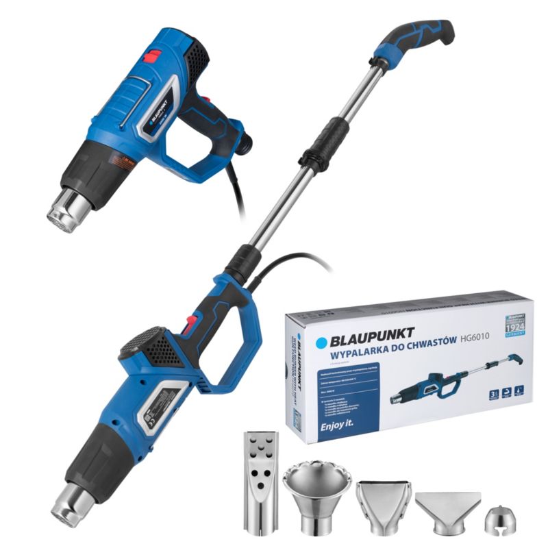 Blaupunkt 2000 W ukrudtsbrænder med varmluftfunktion HG6010, 1 stk.