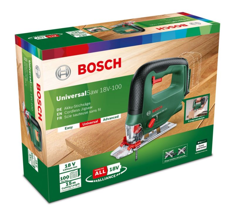 Bosch 18 V-100 bajonetsav uden batteri