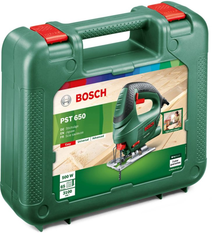 Bosch PST 650 500 W stiksav med kuffert