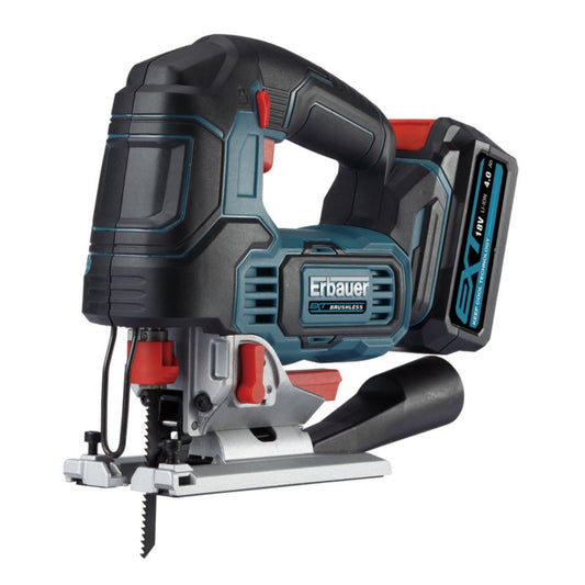 Erbauer 18 V stiksav med 1 x 4,0 Ah batteri