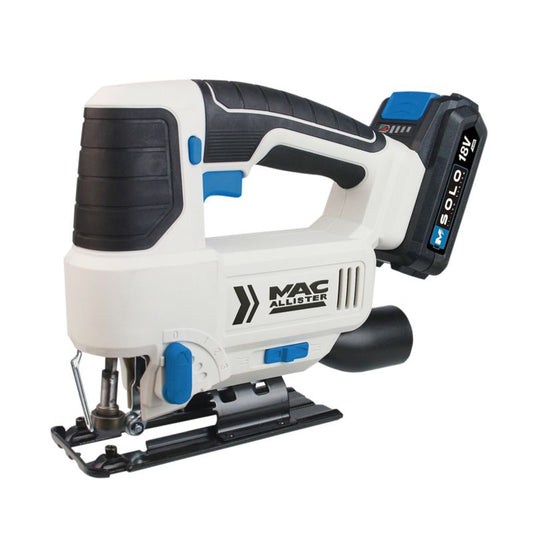 MacAllister 18 V stiksav med 1 x 2,0 Ah batteri