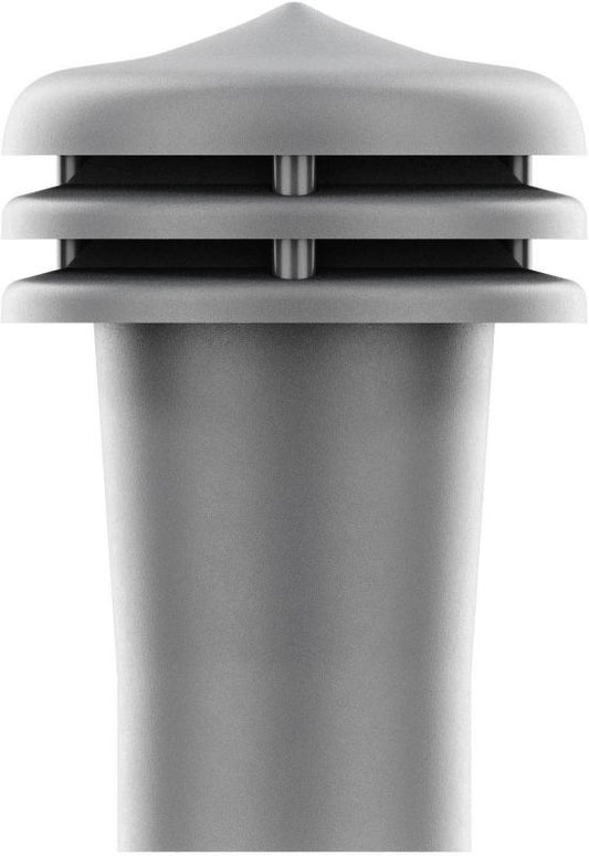 Grafitgrå tyngdeventil Ø 75 mm til tagventilation