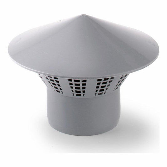 Pipelife ventilationshætte 160 mm grå