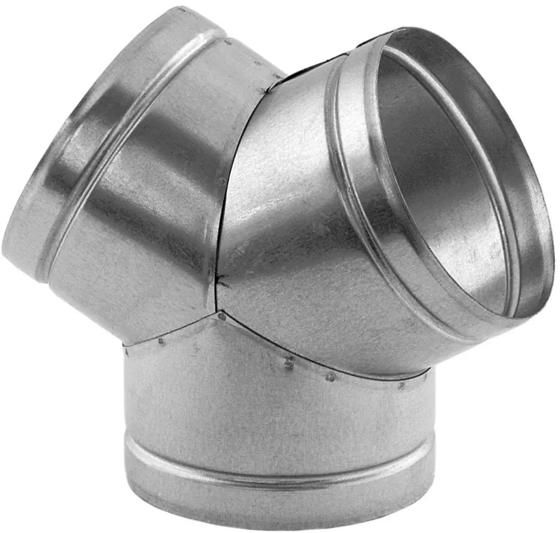 Y-Rør 120° 80 mm Galvaniseret Stål