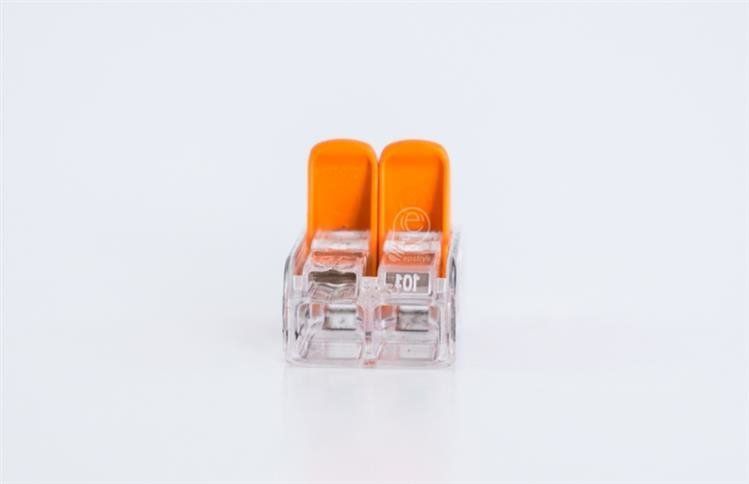 Wago universal hurtigklemme med frigørelsesarm compact 2x0,2-4 mm 221-412 50 stk.